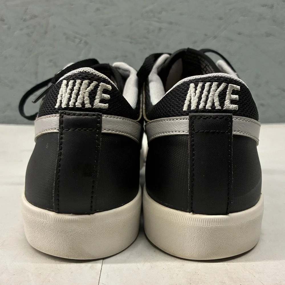 Nike Blazer Low Leather Sneakers Mens Size 11 Black White 631656-001 Casual